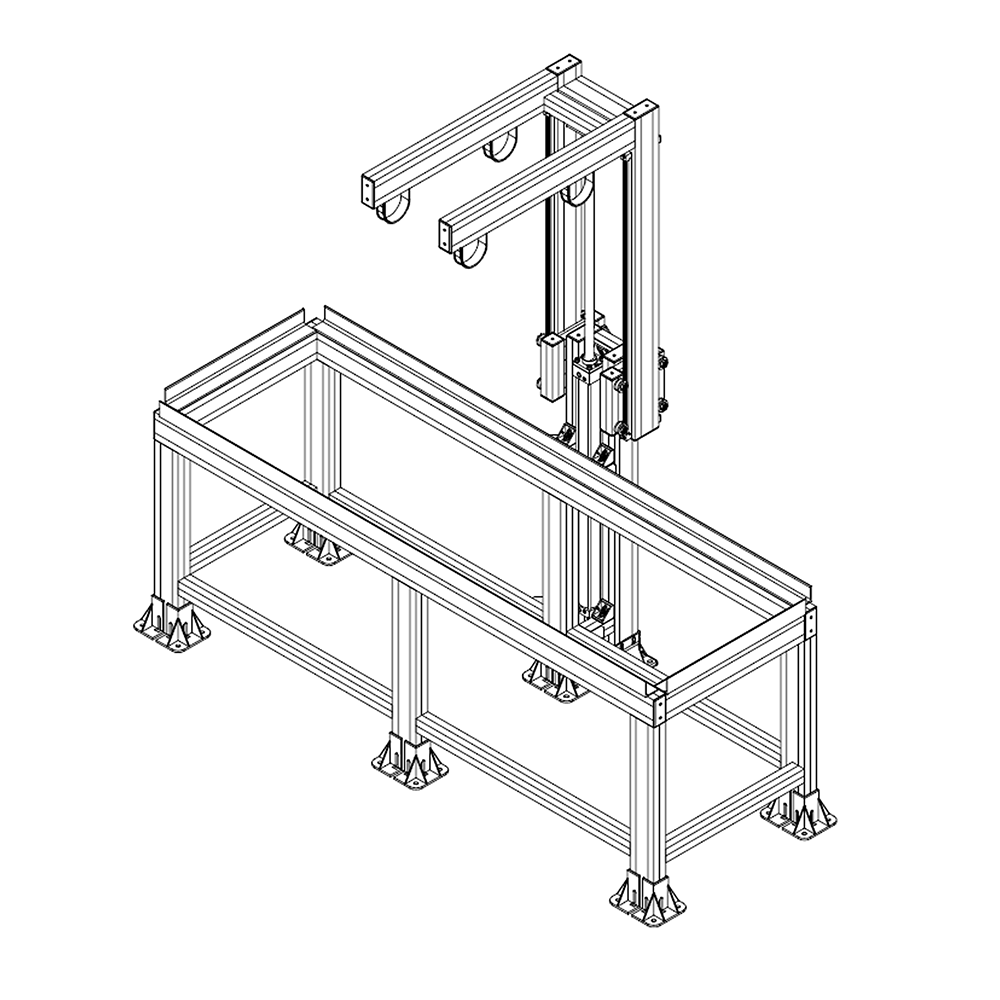40-110-3SS MODULAR SOLUTIONS GUSSET BRACKET<BR>45MM X 45MM WITH STAINLESS STEEL HARDWARE REINFORCEMENT ANGLE